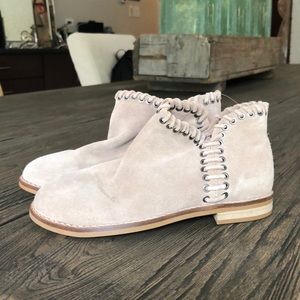 NWT Genuine leather suede ankle boots. Size 10.5